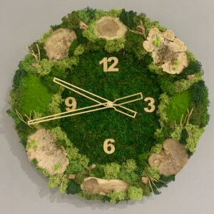 Machové hodiny Peace of nature