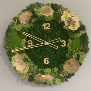 Machové hodiny Peace of nature