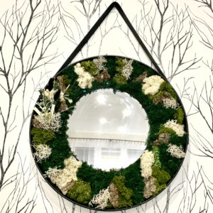 Machové zrkadlo okrúhle