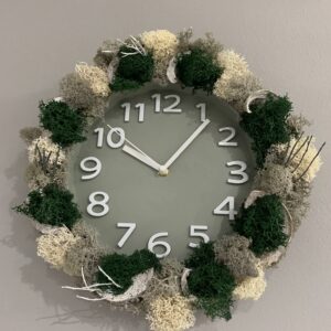 Machové hodiny Gray