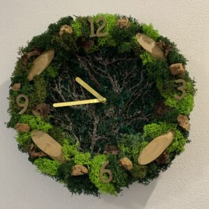 Machové hodiny Verdure