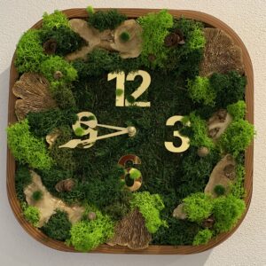 Machové hodiny Nature